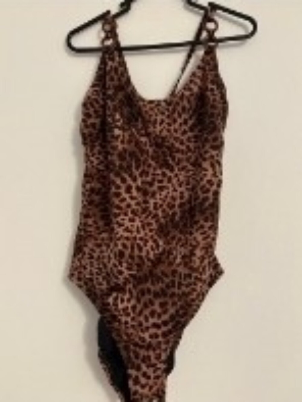 Leopard Print One-Piece Swimsuit -Size XXL